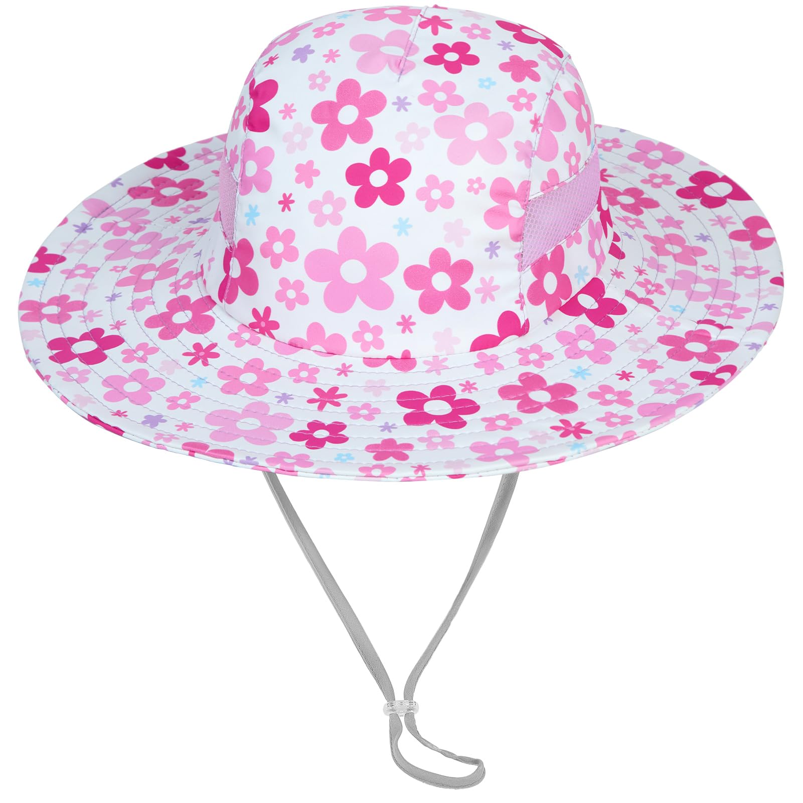 ICOSY Sun Hat for Kids Girls, UPF 50+ Wide Brim Beach Hat for Toddler