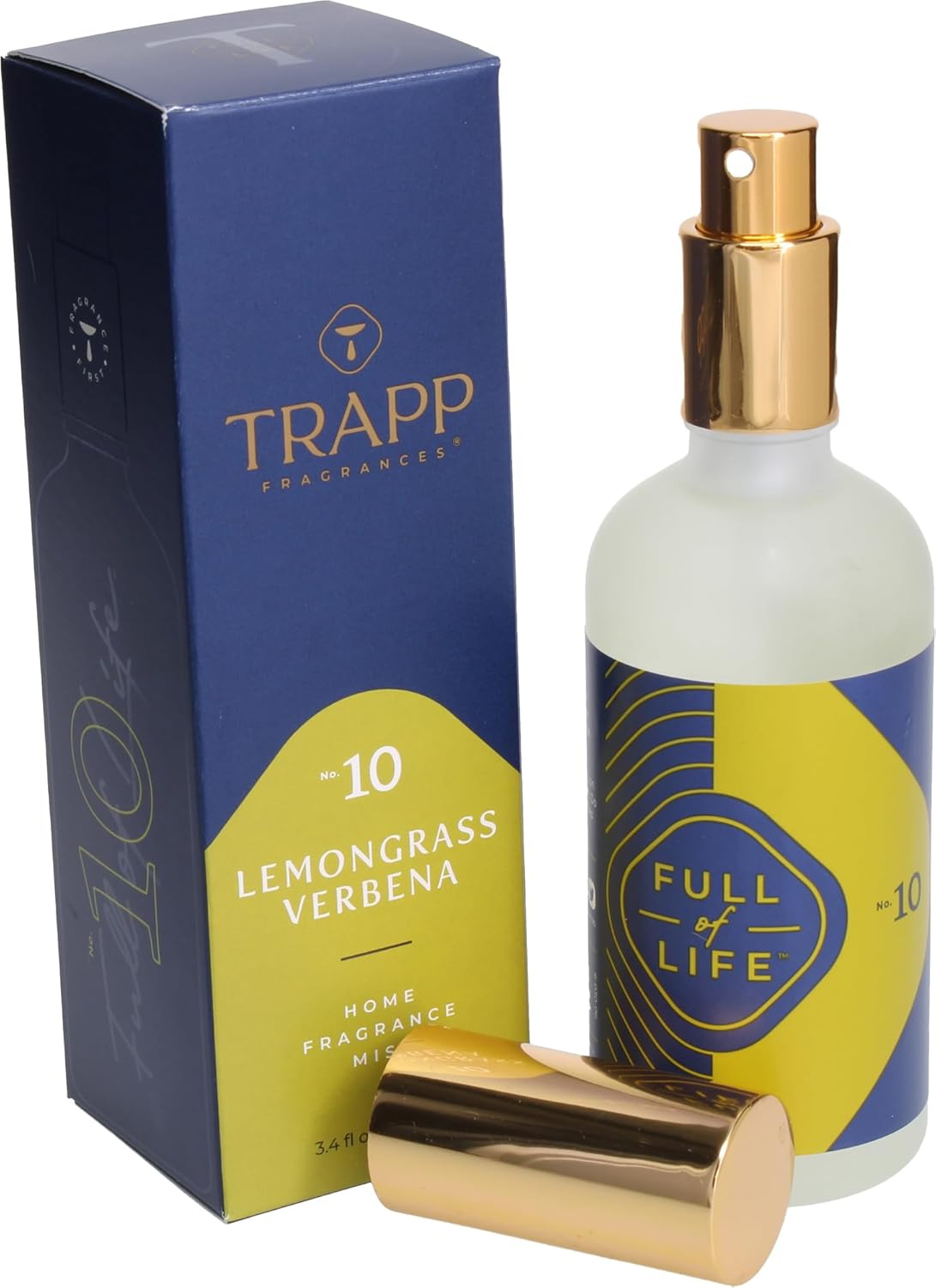 Trapp - No. 10 Lemongrass Verbena - 3.4 oz. Fragrance Mist (2 Pack) - Aromatic Home Fragrance with Fresh Scent Notes of Asian Lemongrass, Brazilian Verbena, & Indonesian Vanilla.