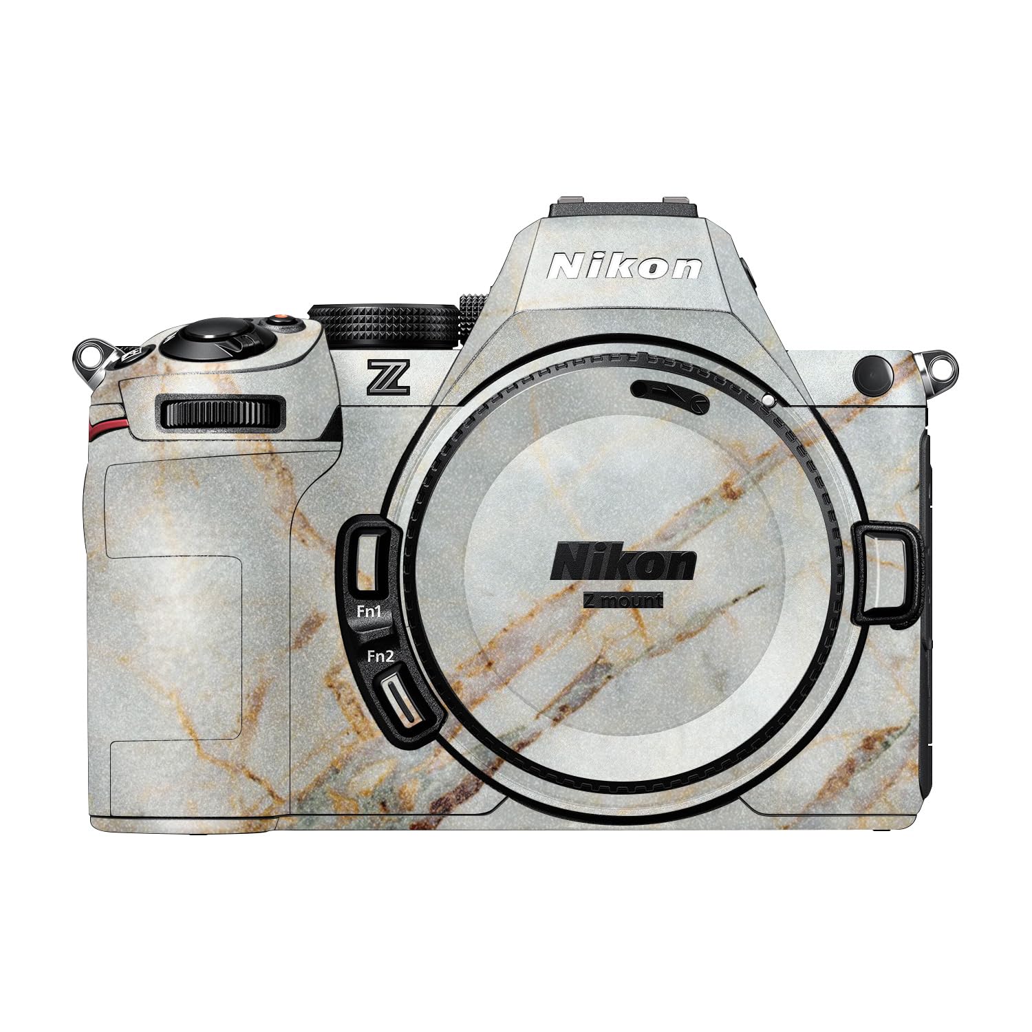 Glossy Glitter Camera Skin Compatible with Nikon Z5 II (2025) - Antique Marble - Premium 3M Vinyl Protective Wrap Decal Cover - Easy to Apply | Crafted in the USA by MightySkins