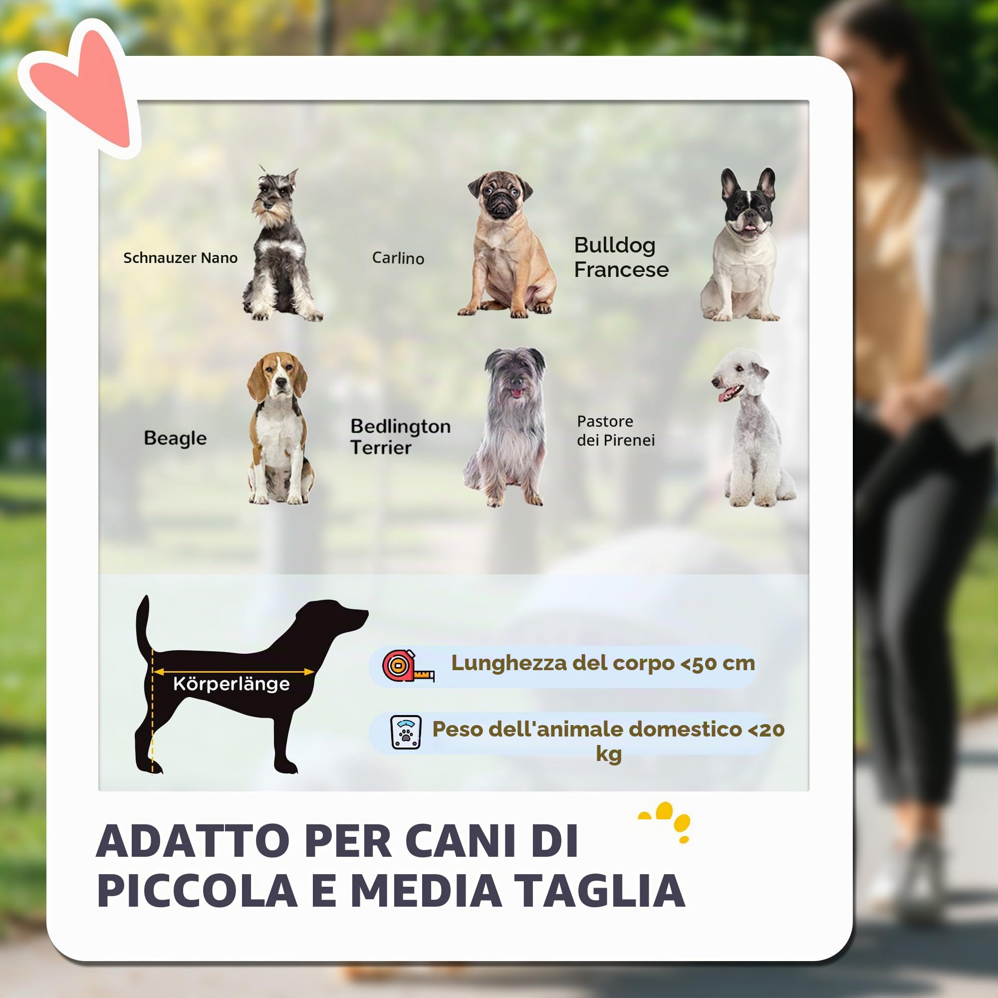 PawHut Passeggino 4 ruote per animali per razze medie blu scuro | Passeggino cane, porta scorrevole, cuscino, guinzagli di sicurezza