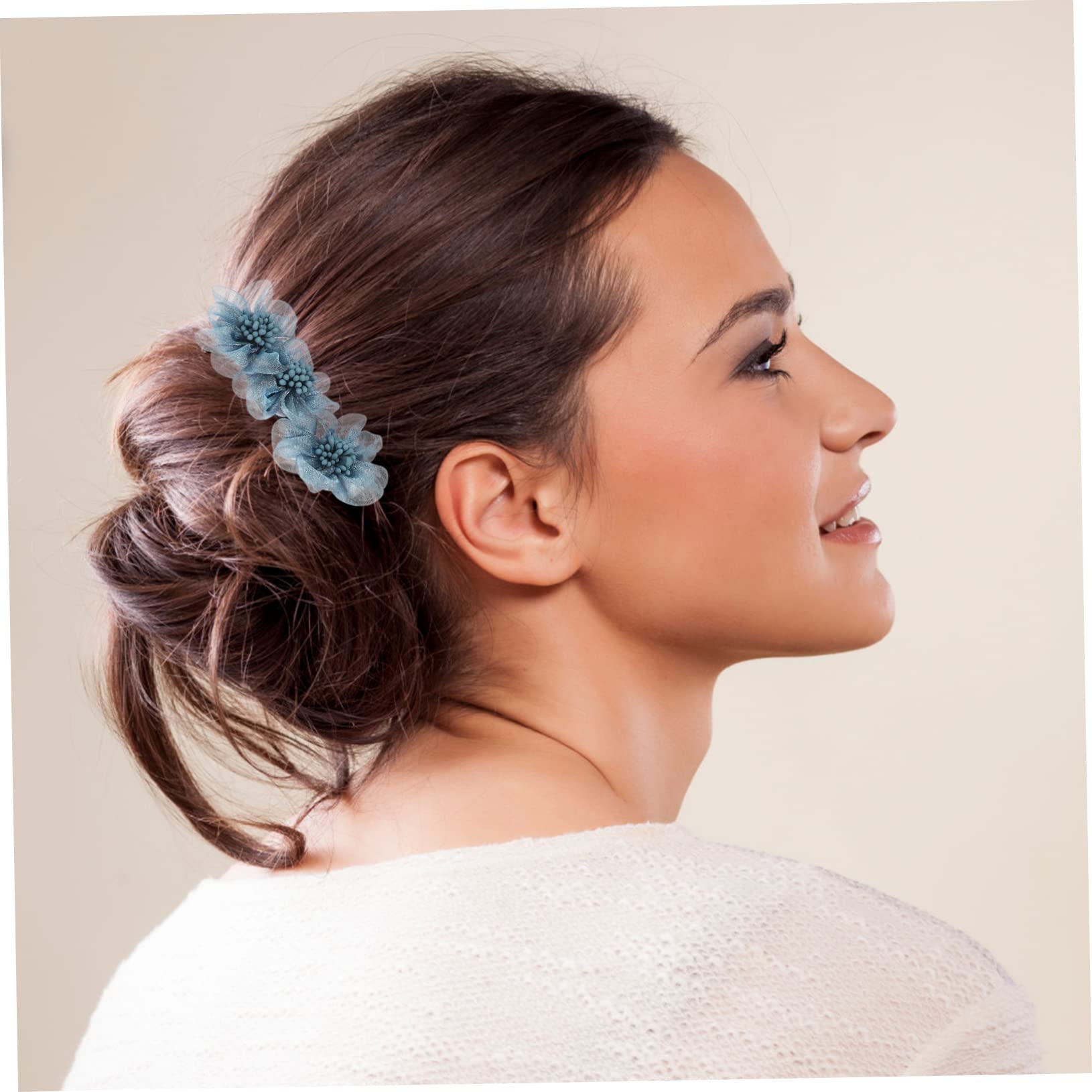 FRCOLOR Juego De 4 Rizadores De Pelo Con Forma De Flor Para Hacer Moños Para Mujeres Y Niñas 3 Unidades X 4