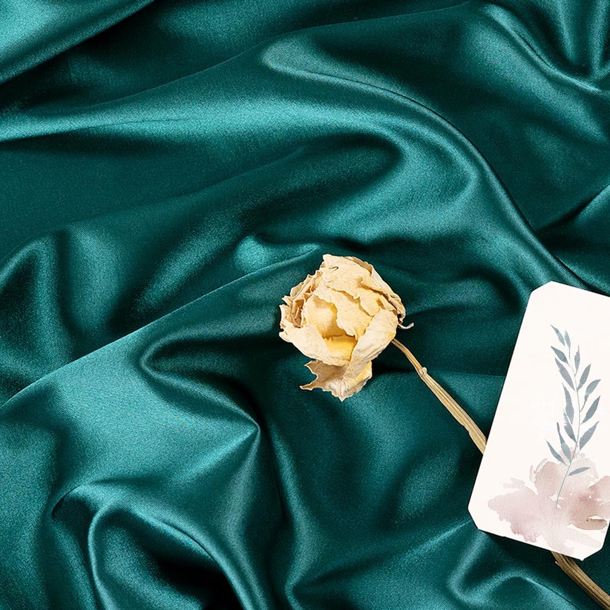 MLMW Charmeuse Beige Satin Fabric 6 Yards 60" Wide Silky Charmeuse Satin Fabric by the Yard Smooth Cloth Fabric for Wedding Dress, Sewing, DIY Crafts,Clothing Making, Party Decorations, Backdrop