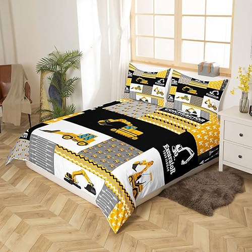 Vista 30 de Feelyou Juego de ropa de cama de coche de carreras para niños, juego de funda de edredón de deportes extremos para niños y niños, funda de edredón