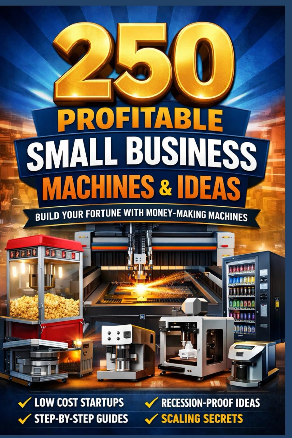 250 PROFITABLE SMALL BUSINESS MACHINES & IDEAS: A Practical Blueprint for Building Scalable, Machine-Driven Income Systems