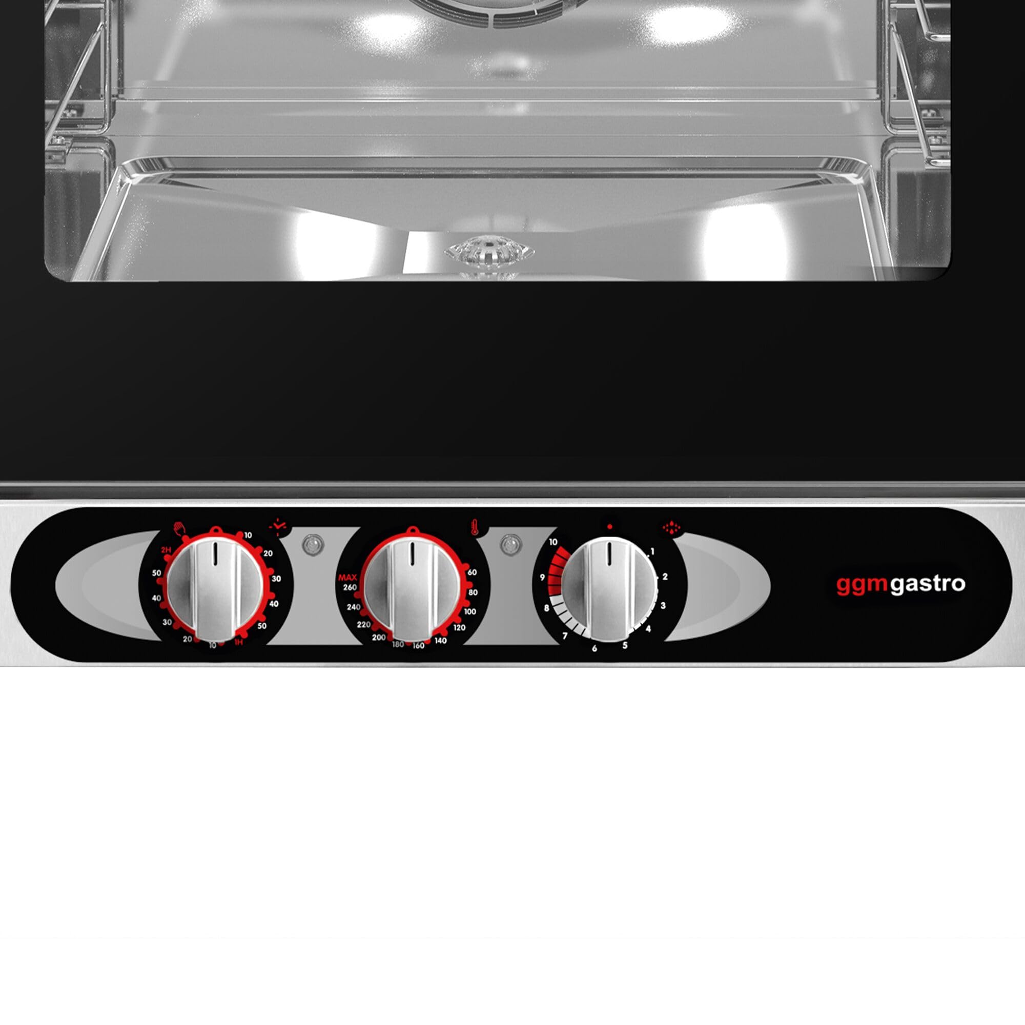GGM Gastro Kombidämpfer 6x GN 1/1 manuell | robuste Edelstahlbauweise, ideal für den Dauereinsatz, gleichmäßige Hitzeverteilung, einfache Reinigung, intuitiv bedienbar