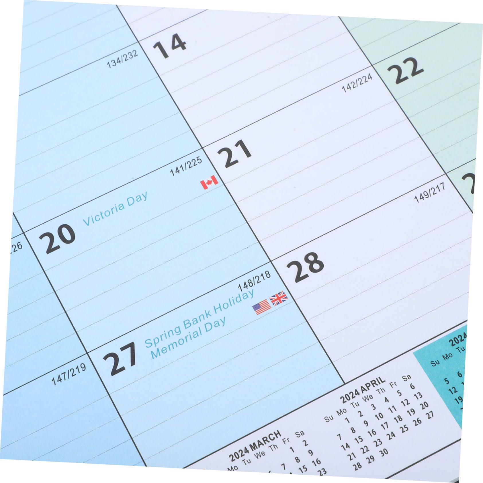 Lurrose 4stücke Creative Agenda Wandkalender Für Schule Und Zuhause Praktischer Planer Mit Notizflächen Für Tägliche Aufgaben Und Termine Für Büro Und Familie