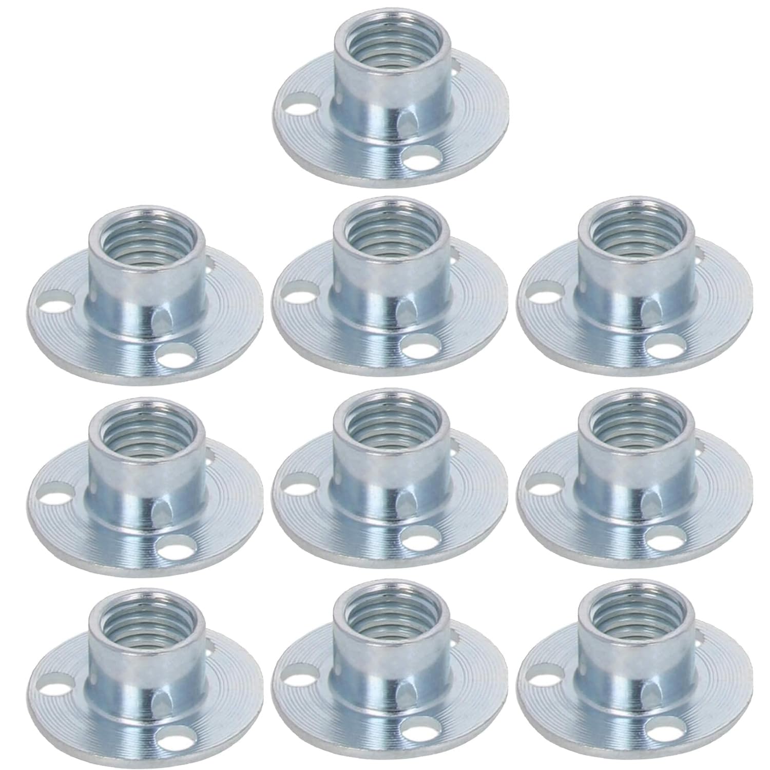 Amazon.com: Yinpecly 10Pcs M10 Brad Hole Tee Nut Blue Zinc Plated