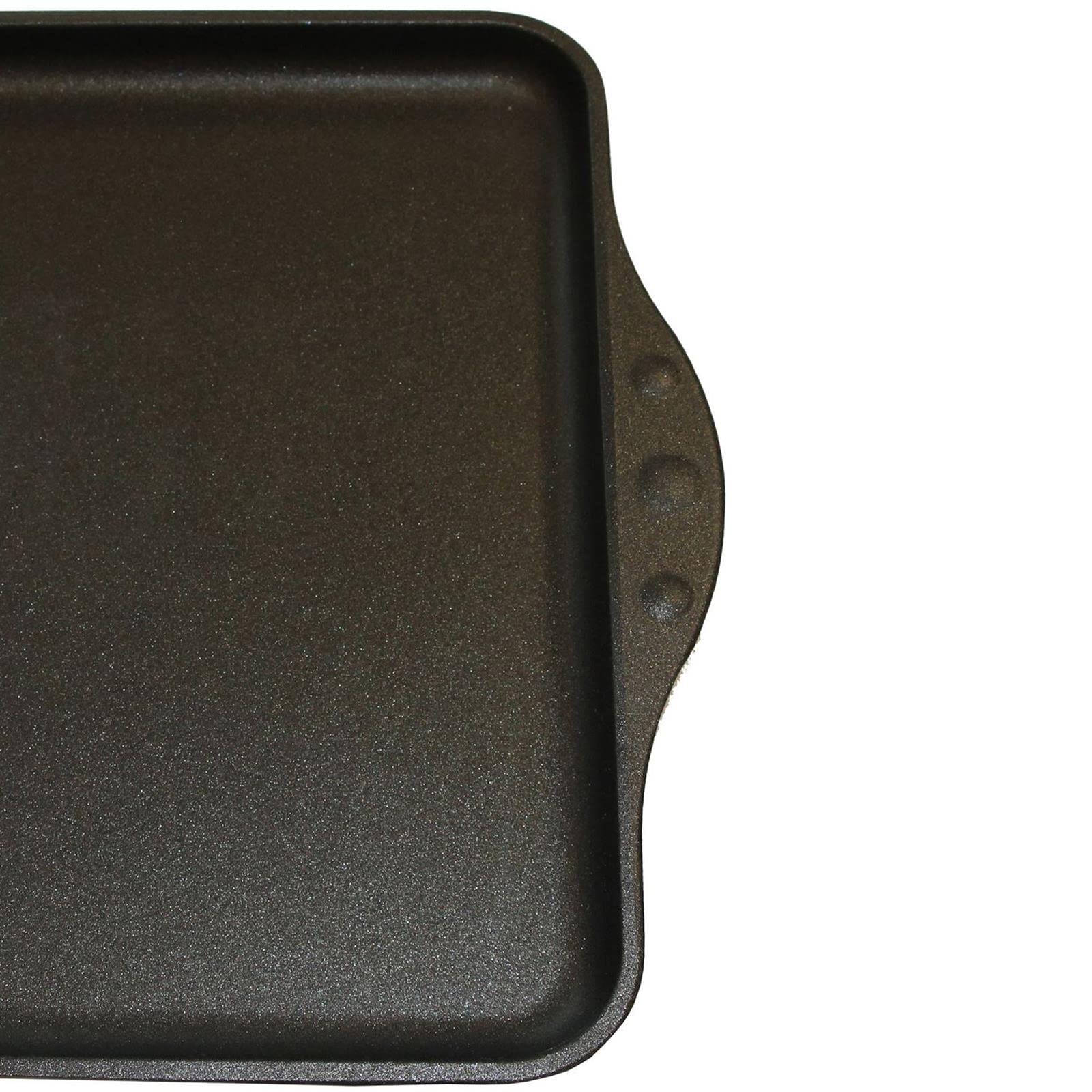 Eurolux Aluguss Teppanyaki Grillplatte 43 x 28 cm - Guss-Bratplatte für alle Herdarten inkl. Induktion & Grill - Antihaftversiegelung - glatte beschichtete Oberfläche - Made in Germany
