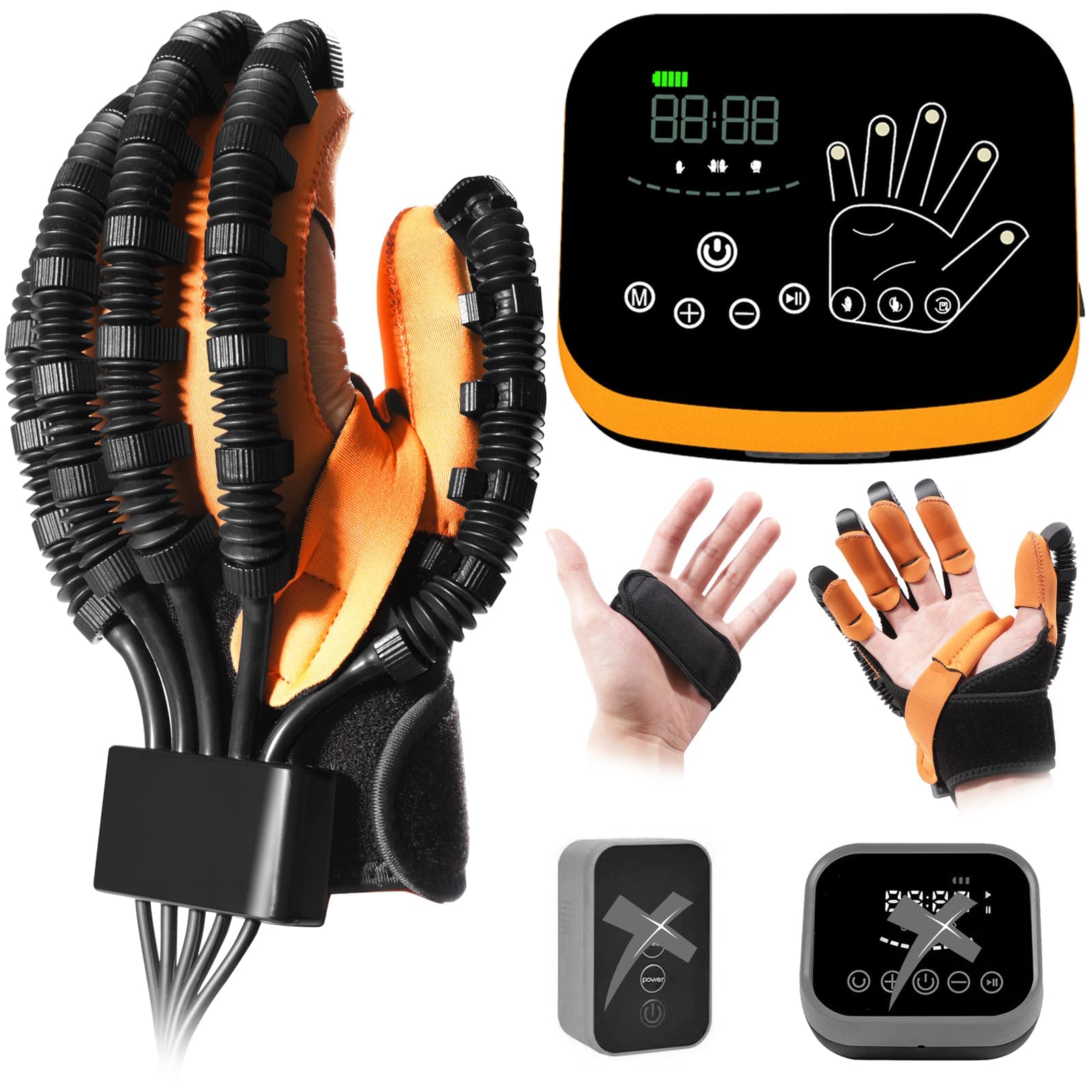 YIOCHOSUpgraded Rehabilitation Robot Gloves for Stroke Recovery Equipment, Robot Glove for Hemiplegia Hand Treatment, Hand Electronic Gloves for Cerebral Palsy Finger and Hand Function Rehab.