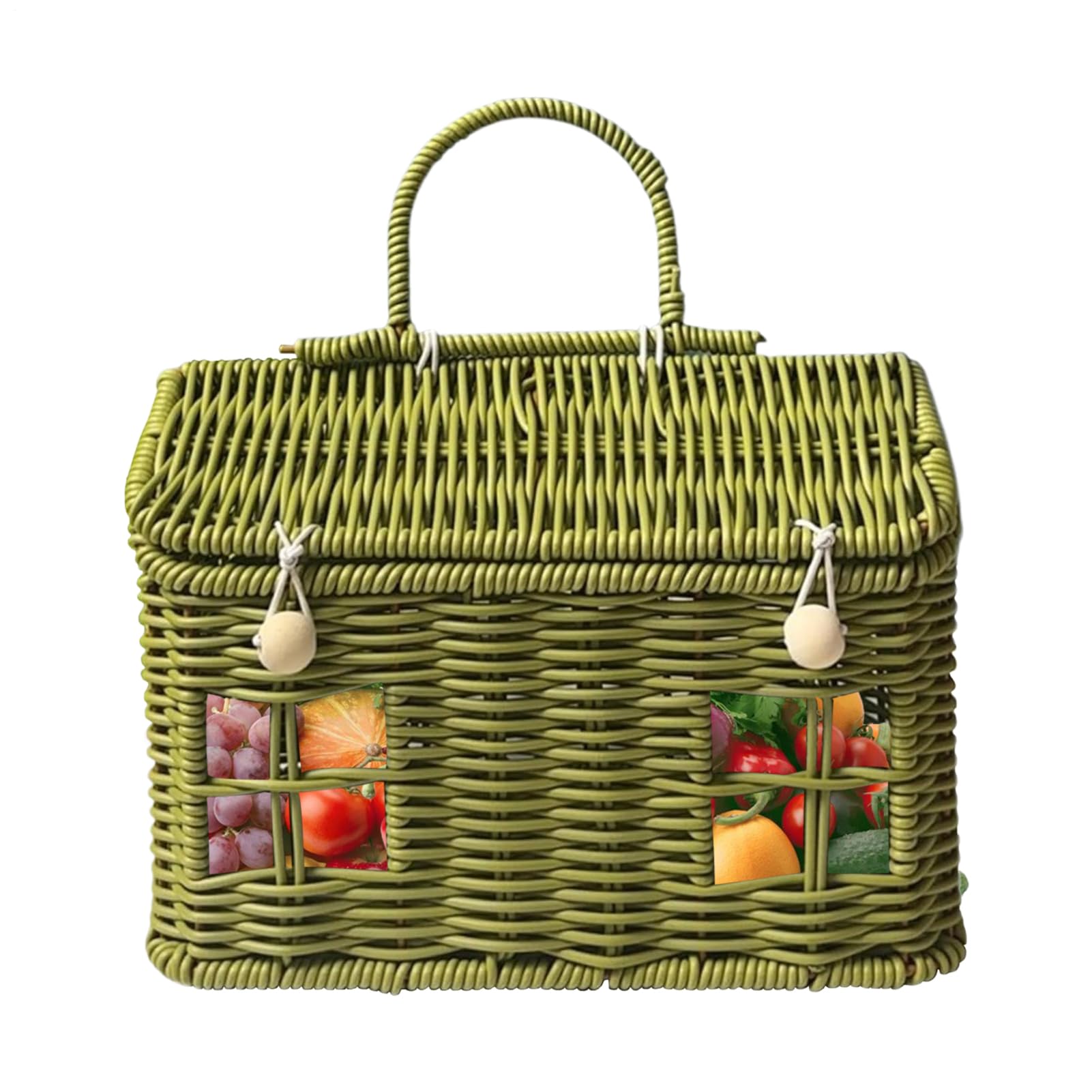 Panier de Pâques portable pour cueillir des fruits sans les écraser