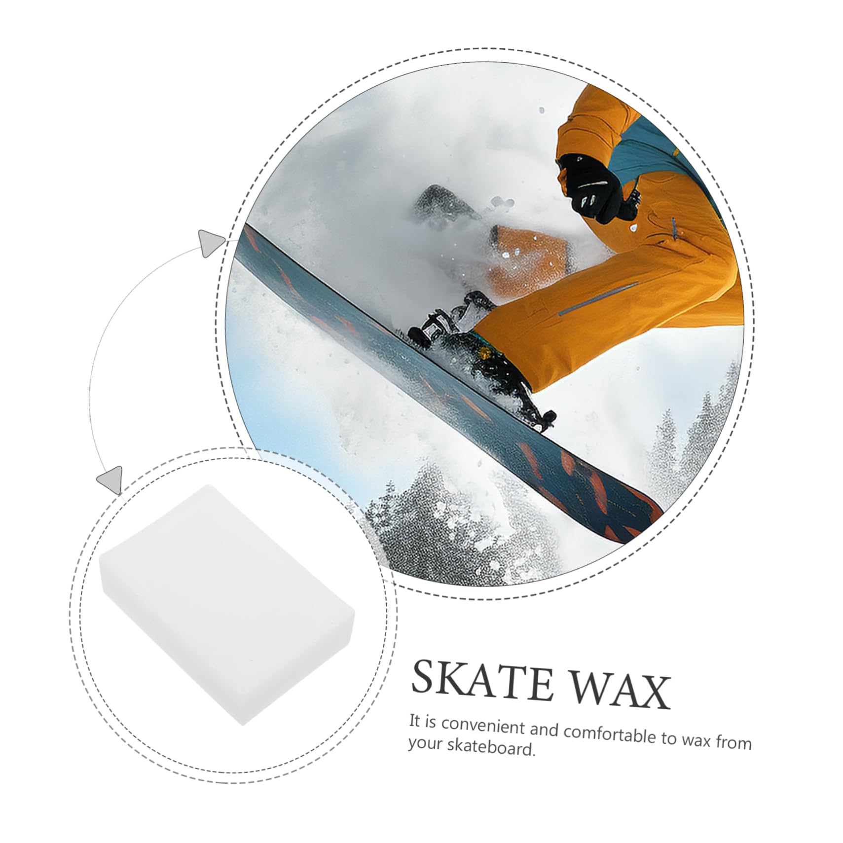 INOOMP All-Temperature Snowboard Wax Versatile Ski Board Wax for Enhanced Speed and Performance Easy Application for Single and Double Boards for Skiing Conditions from