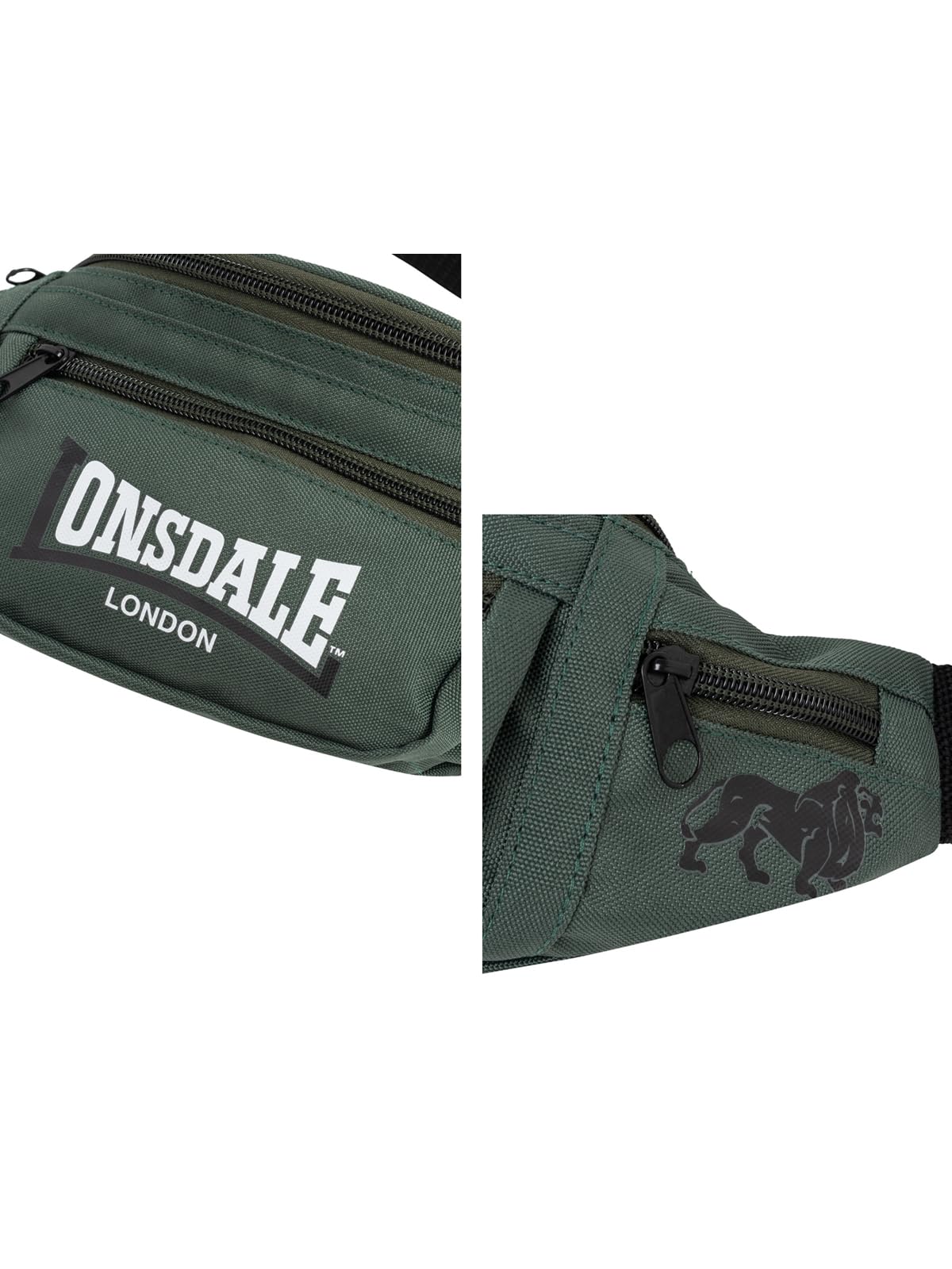 Image secondaire de Sac Banane Lonsdale Taille Unique Olive/Noir/Blanc