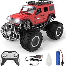 Highspeed Off-Road rc Monster Truck with Light Spray 2.4GHz Upright 360 Rotate 4WD Monster Trucks rc Cars, 20+ KM/H Monster Trucks 70min Max Runtime,Independence Day Birthday Gift Toddler Toys 8-12