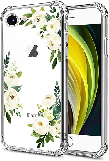 Clear floral iphone se 2020 case Clearance
