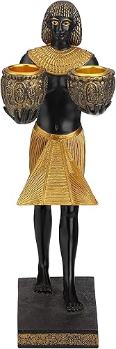 Miniatura 2 de Veronese Design Estatua de poliresina doble del príncipe egipcio de 10"