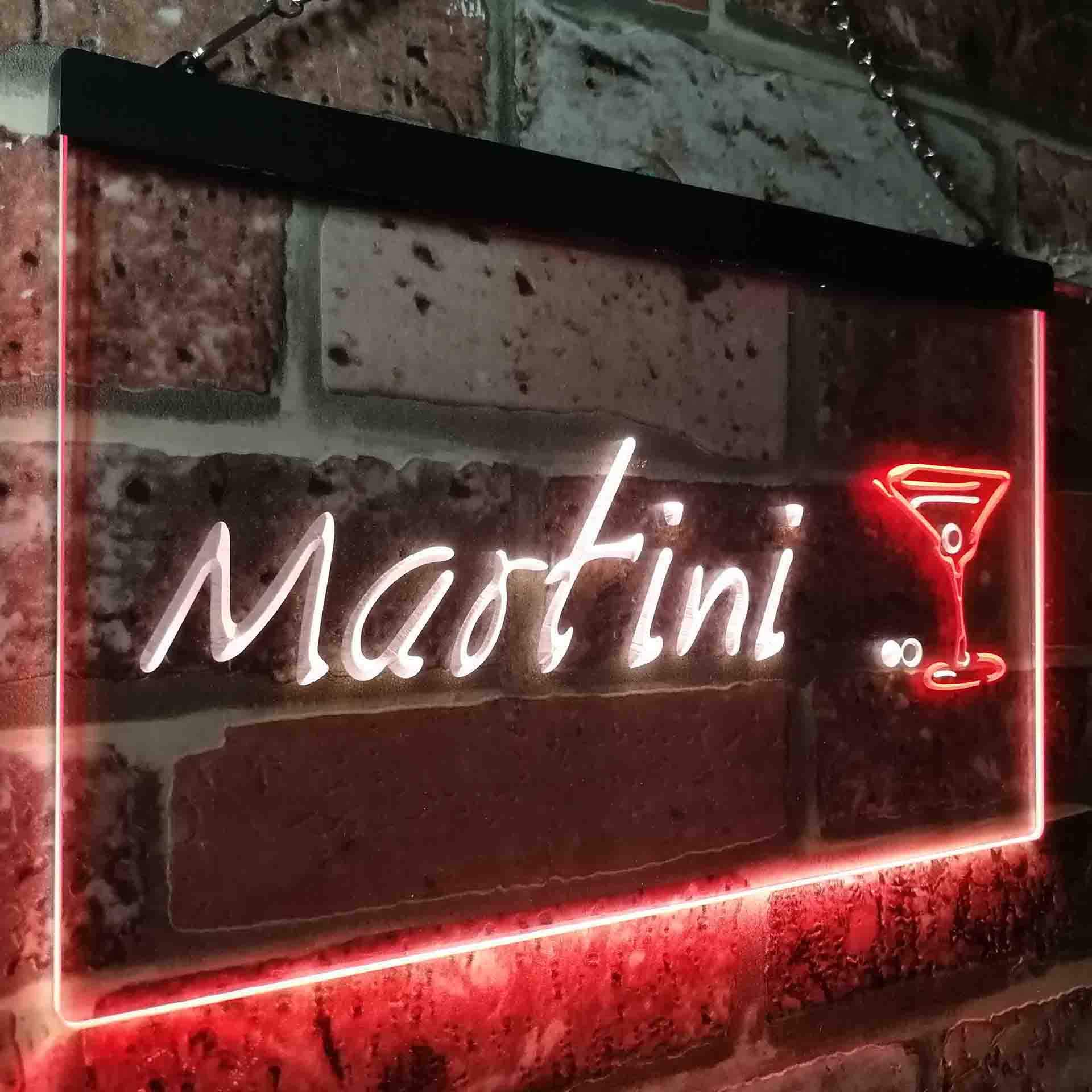 Amazon | Martini Club Wine Bar Illuminated Dual Color LED看板