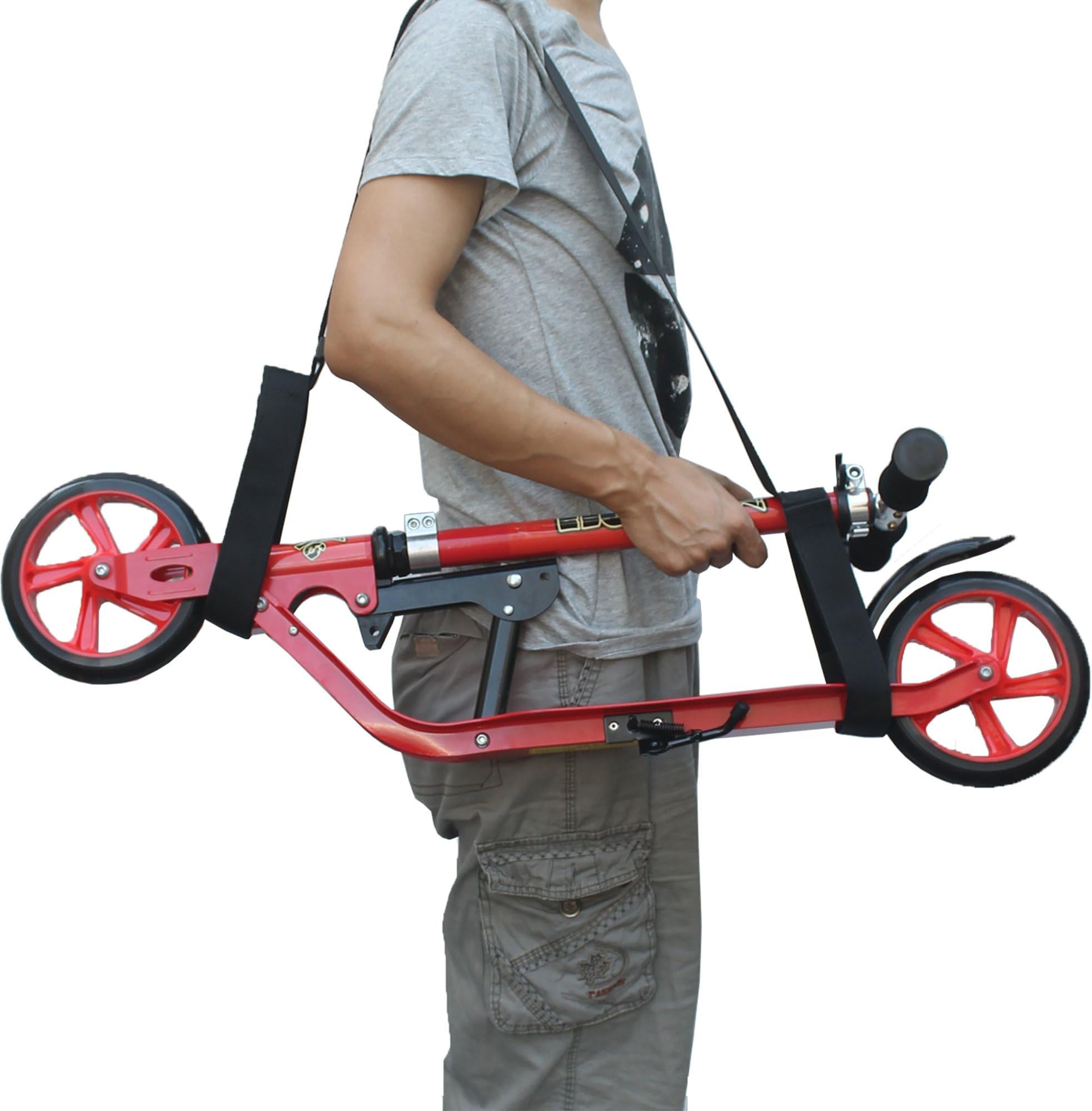Teklife Kick Scooter Shoulder Carrying Strap Foldable Scooter Shoulder Carrier - No Kick Scooter