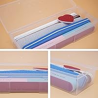 Vista 4 de Clear Manicure Tool Box, Personal Nail Box Storage Case for Organizing, Plastic Nail Tool Box for Manicure Pedicure Kit (12pcs)