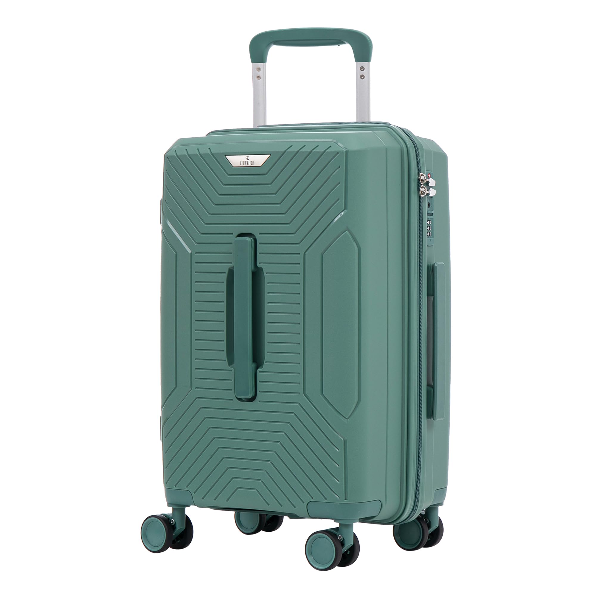 Skyroller Series Small 20 Inch Cabin Trolley Bags For Travel | Hard Sided Suitcase For Travel With Metal+Abs Trolley, Wheels, 360 Degree Rotation -Army Green-image-18