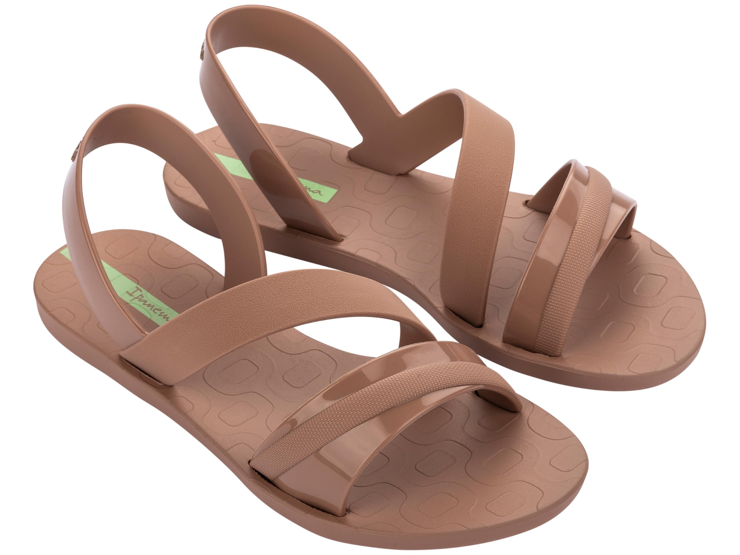 Ipanema Women's Vibrant FEM Sandals, Brown/Brown/Green, 39 EU