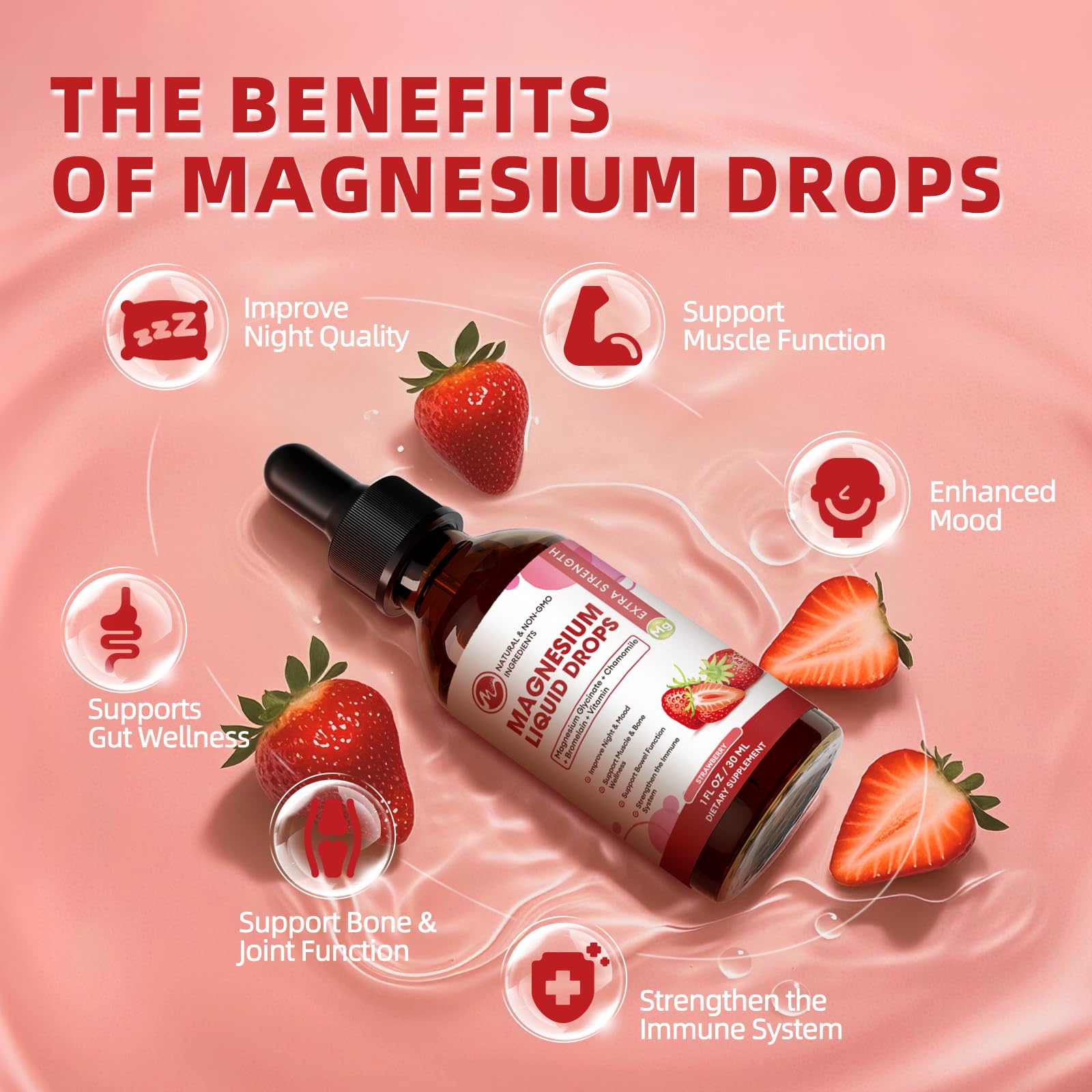 Magnesium Glycinate Supplement, Magnesium Liquid Drops, 1 Fl Oz (Pack of 2) — Amazon image 3