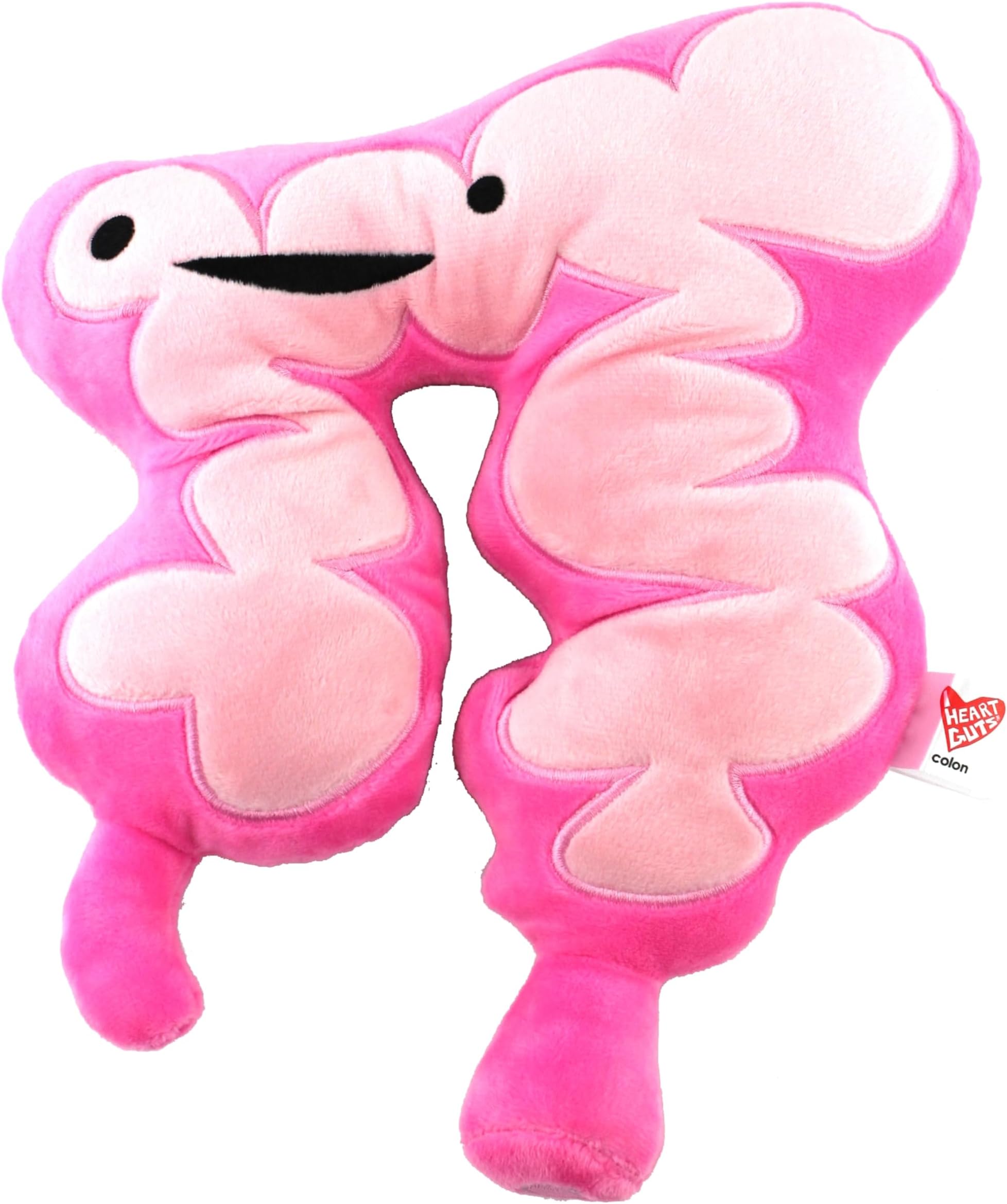 I Heart Guts Colon Plush - 11" Cute Digestive System Plushie for Cancer Awareness, Surgery Recovery & Get Well Recovery Gift, Soft Anatomy Plushie for Medical Students and Nurses GI Doctor