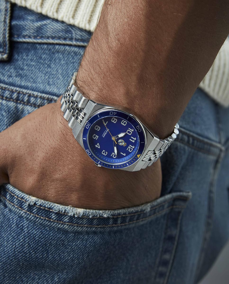 Viceroy Reloj Oficial Real Madrid para Mujer - Licencia Oficial - 37 mm - Esfera Azul - Resistente al Agua 10 ATM - Talla Cadete - Movimiento de Cuarzo – 41154-35