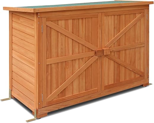 MCombo Gartenschrank Holz Natur 1280