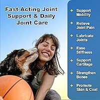 Vista 2 de Glucosamina para perros – Suplemento articular para perros – Condroitina, MSM, Omega-3, apoyo a la movilidad, cartílago, alivio del dolor