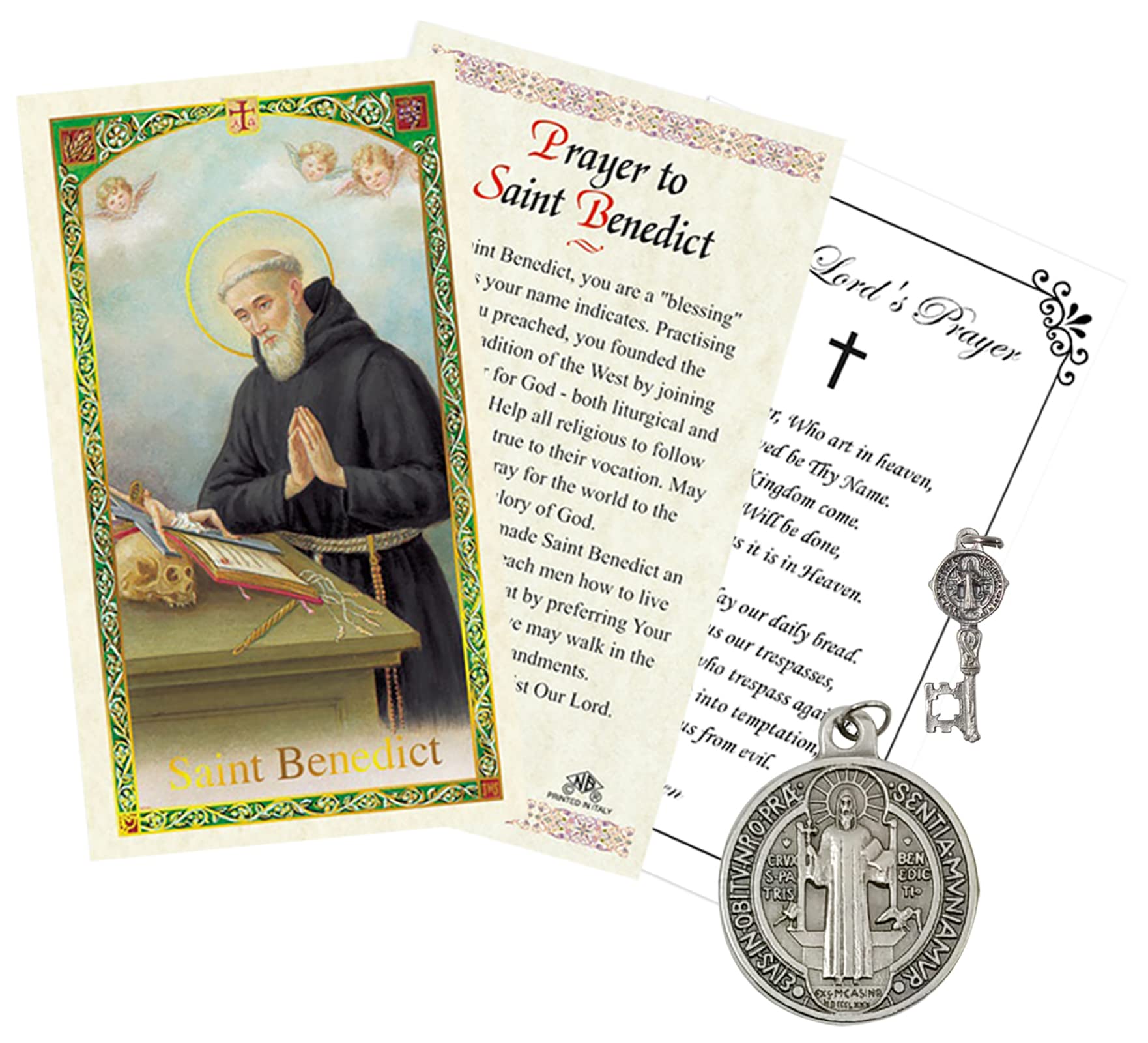 Buy St Benedict Key Charm Saint Benedict Medal, Saint Benedict Of