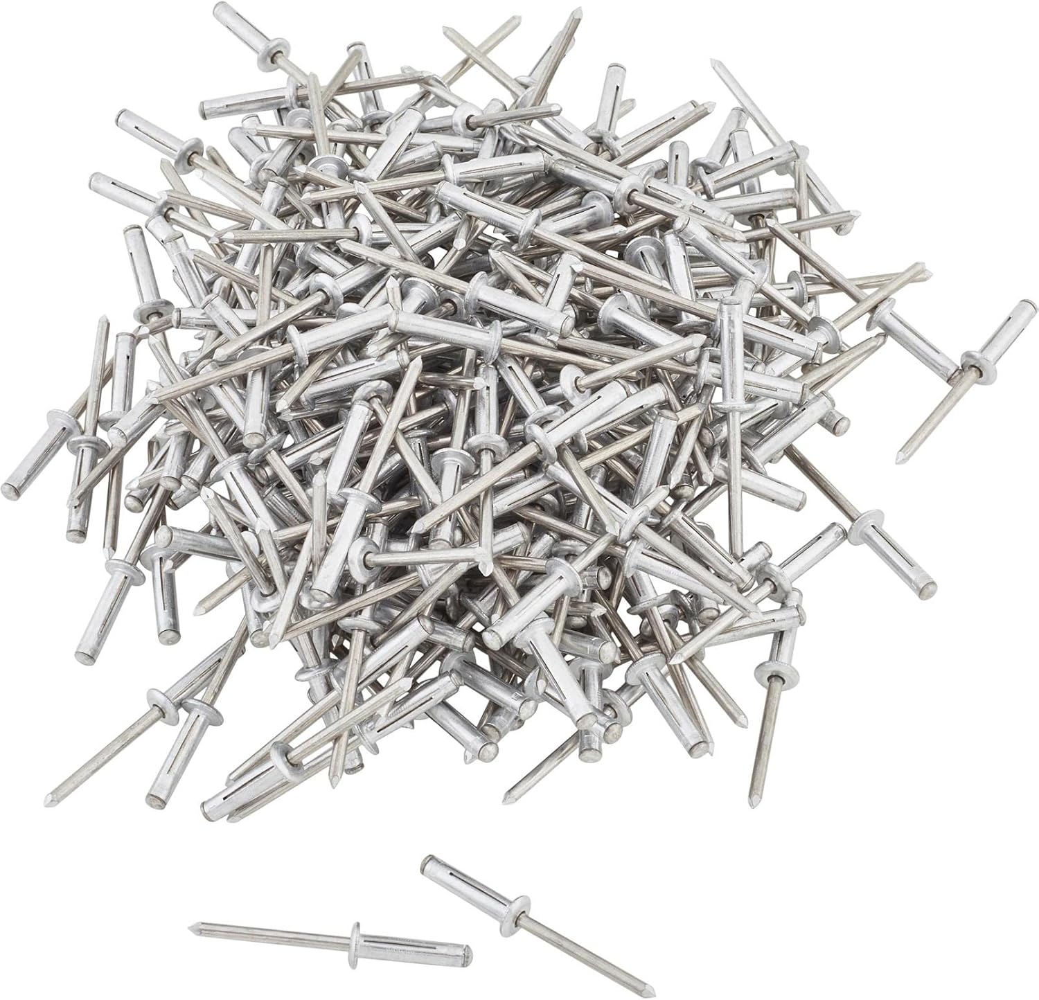 Speedway Motors 3/16 Inch Small Head Aluminum Exploding Rivets White Box of 250 Lightweight Pop Rivets Split Back Design No Washer Needed 3/8 Inch Head