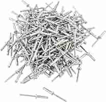 Mill 3/16 Rivet Large Head Exploding Banana Peel Aluminum Pop Rivets 25 Pack - Foto 10