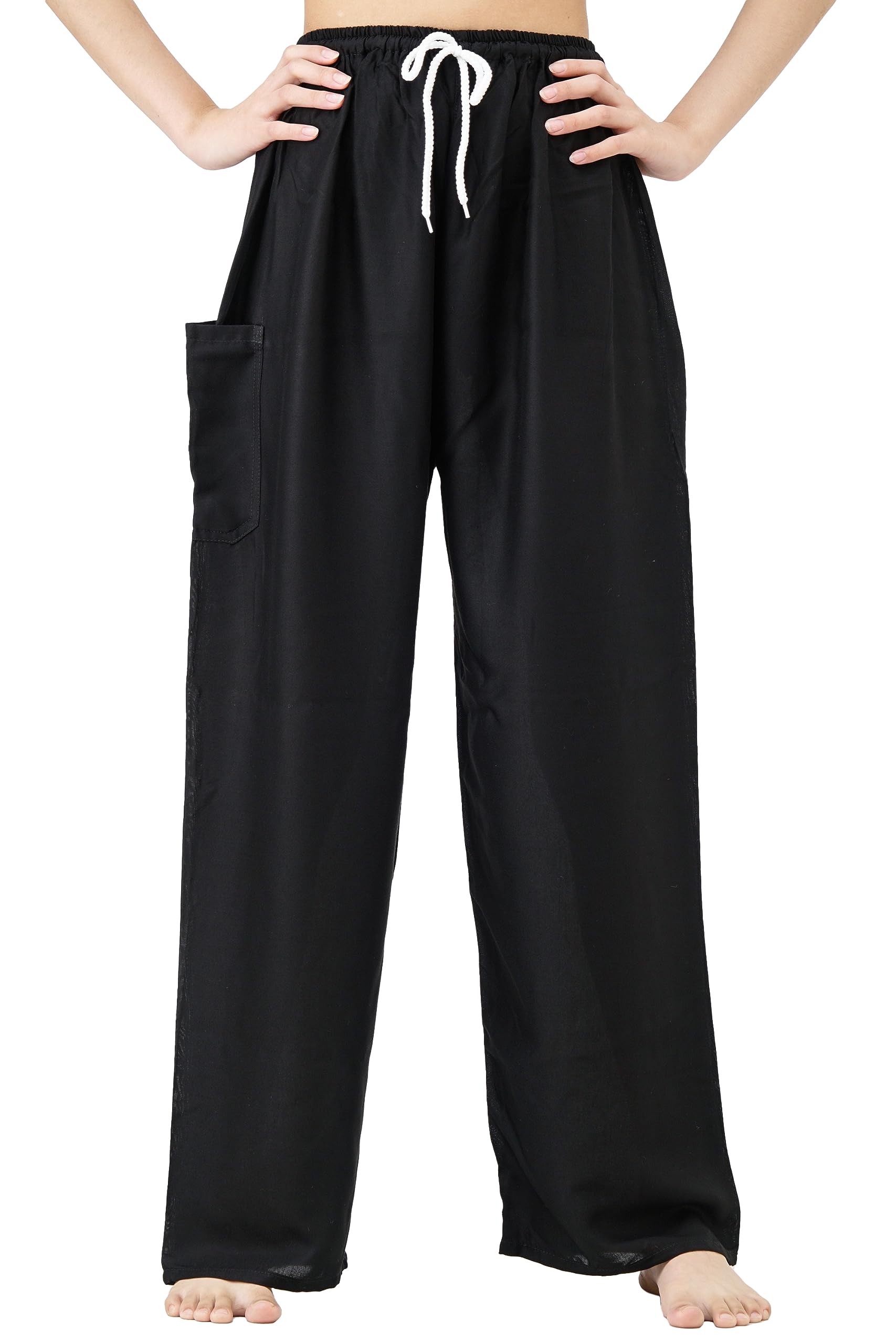 B BANGKOK PANTSHarem Pants Women Hippie Clothes Boho Drawstring with Pockets