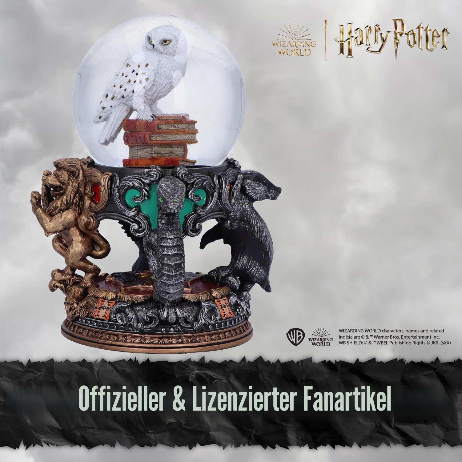 Nemesis Now Offiziell lizenzierte Harry Potter Hedwig Schneekugel, Mehrfarbig, 18,5 cm