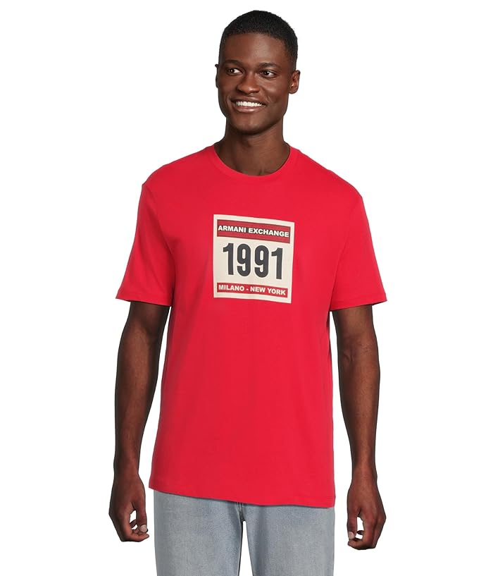 トップス 1991ss armani exchange bolt T shirts Men's Armani Exchange 1991 Graphic T-shirt | Zappos.com
