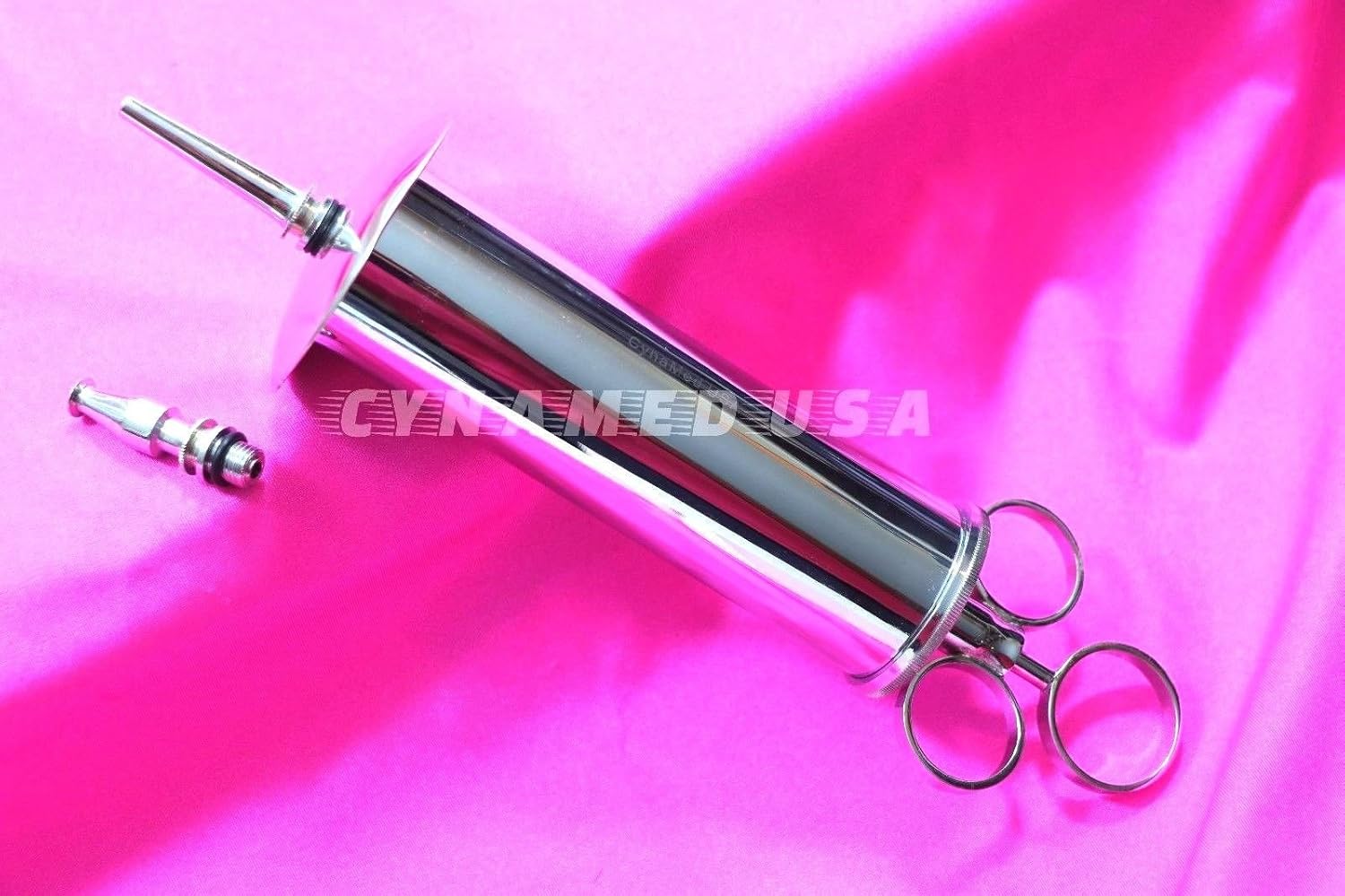 Cynamed Ear Wax Removal Syringe 04 OZ Brass with chrome finish Ideal for Household Emt Firefighter Police Medical Student, School and hobby : Industrial & Scientific