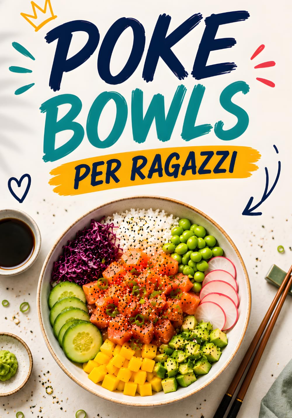 Poke Bowls per ragazzi: Ricette semplici e veloci per trasformare pochi ingredienti in piatti colorati e sfiziosi che i ragazzi ameranno preparare da soli