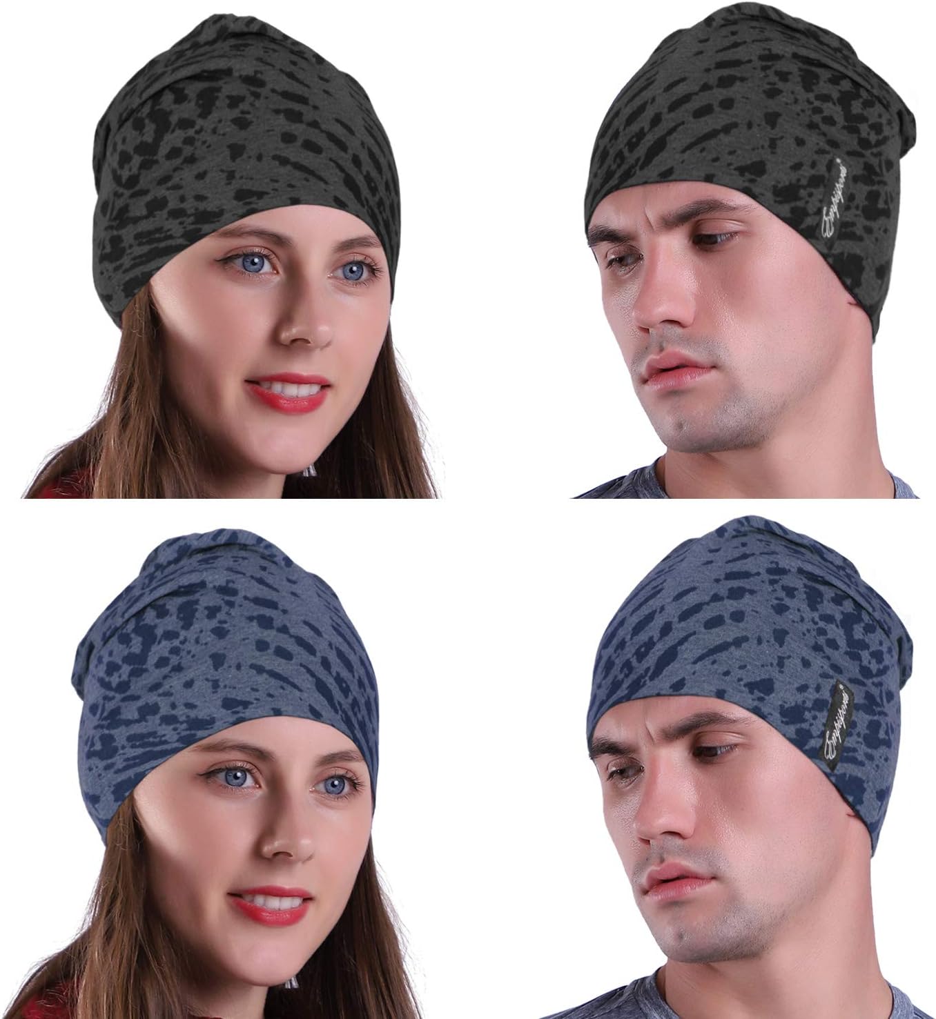 10" Multifunctional Soft Fashion Lightweight Beanies Hats, Cooling Running Skull Cap Helmet Liner Sleep Caps - Image 3