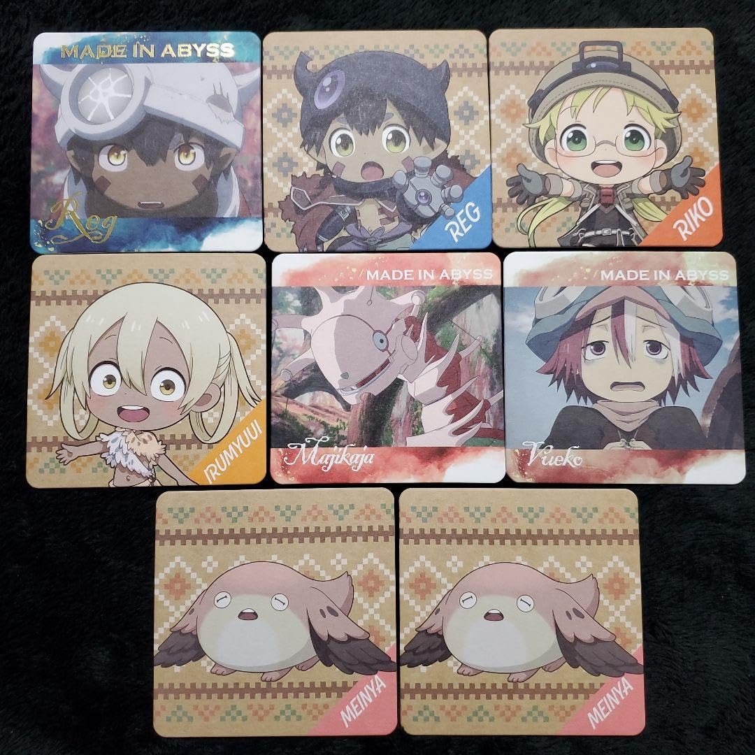 Amazon｜メイドインアビス 烈日の黄金郷 紙コースター 8点｜コースター