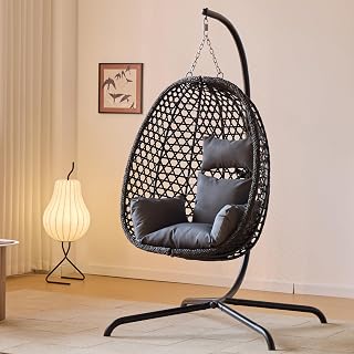 Hexagon Indoor Hanging Chair With Stand