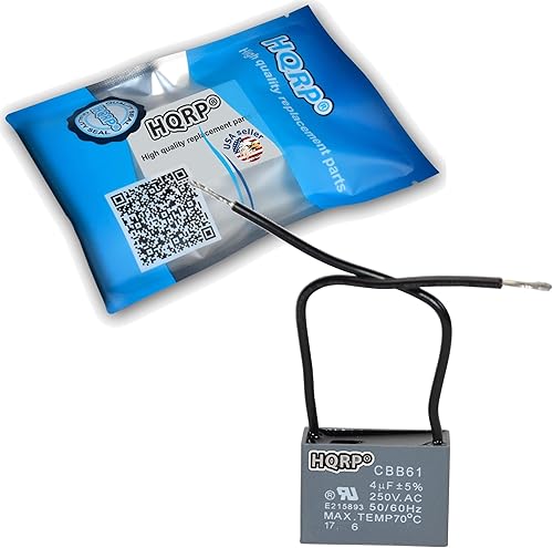 Miniatura 86 de HQRP Condensador de ventilador de techo CBB61 1uf+2uf de 3 cables con certificación UL
