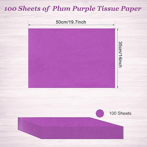 Miniatura 107 de 100 hojas de papel de seda kraft Artdly de 14 x 20 pulgadas, papel de regalo de estraza a granel para bodas, cumpleaños, proyectos de bricolaje