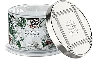 by SLATKIN + CO. Candle- Frozen Balsam, 18 oz. 4-Wick Premium Scented Candle - 30-55 Hours Burn Time