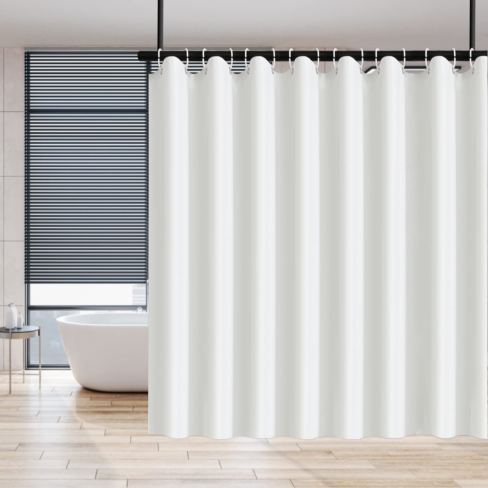 Amazon.com: HUOQUANJU Shower Curtain Liner with Hooks 78W x 78H Inch ...