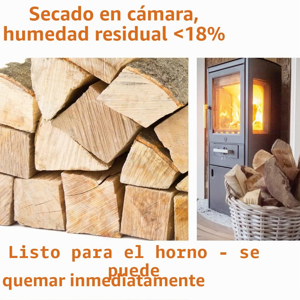 Leña Madera 5-500 kg Para estufa y Chimenea Brasero Parrilla Cesta de Fuego Troncos de Madera de Haya 30 cm Flameup, Quantité:30 kg