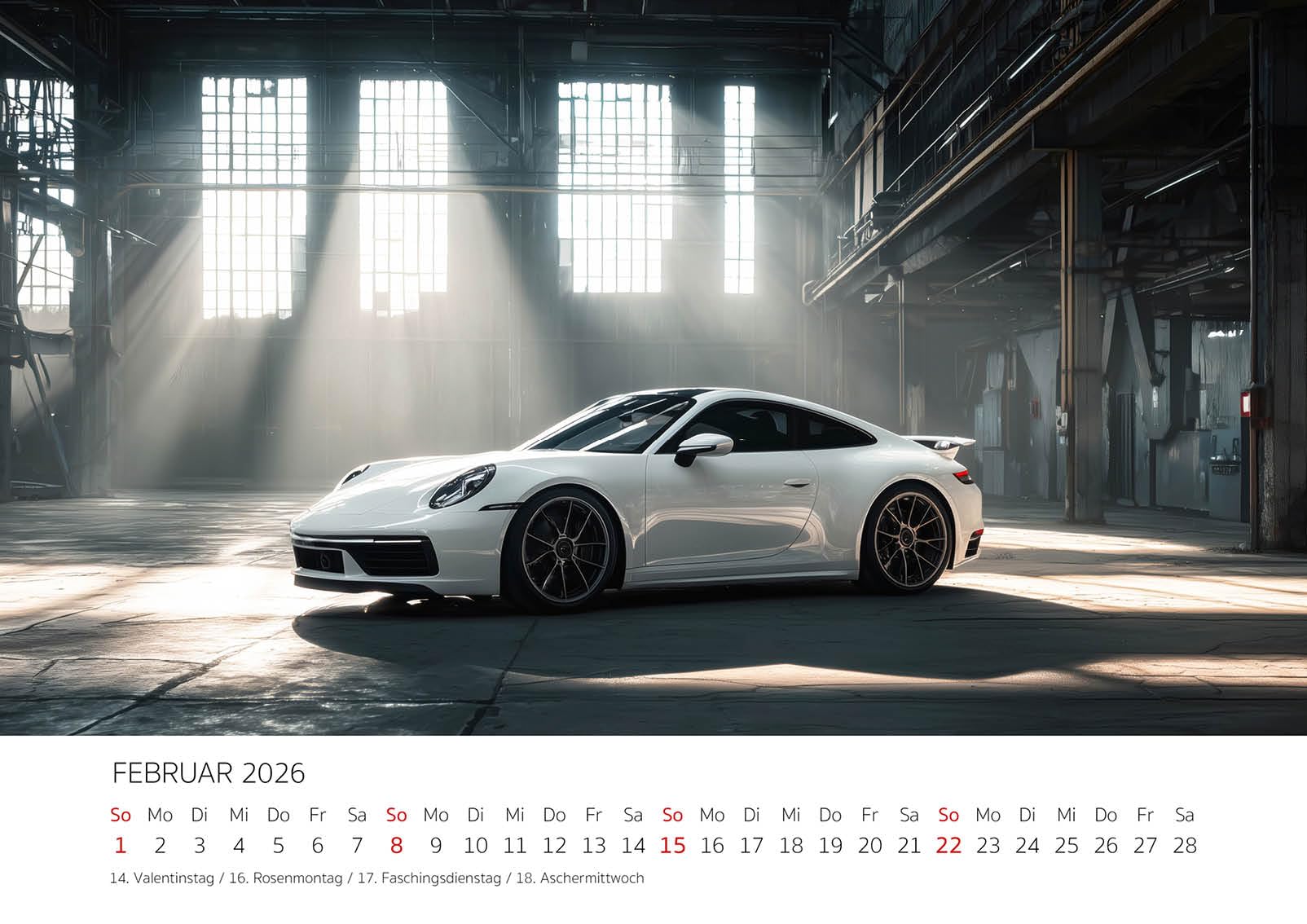 Edition Seidel Premium Kalender Der Elfer 2026 Format DIN A3 Wandkalender Autokalender Auto Sportwagen 911