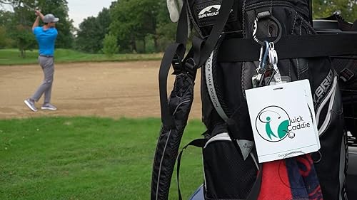 Miniatura 10 de Guía de supervivencia de tiro de golf, etiqueta para bolsa de golf con consejos profesionales para golf situacional, diseño de rueda giratoria