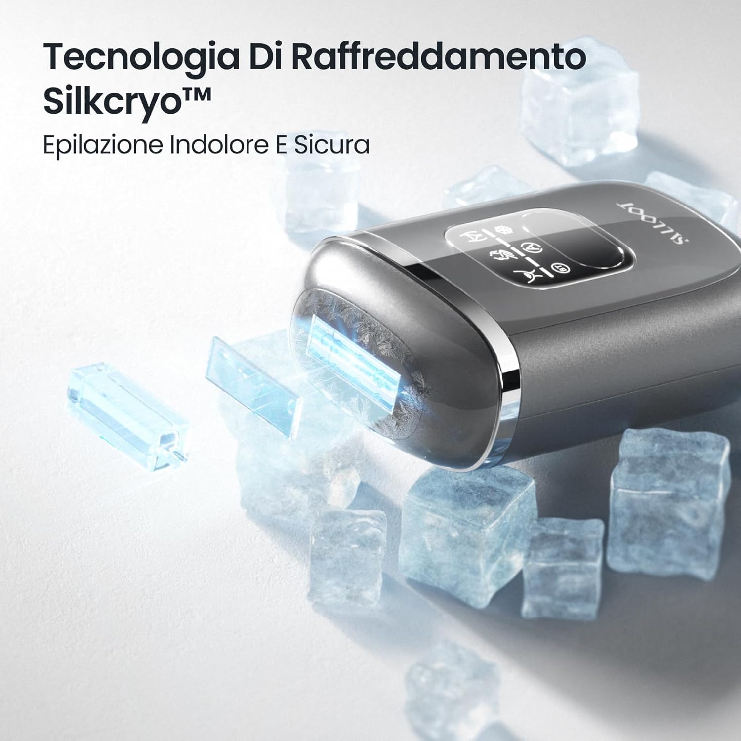 2026 Nuovo Epilatore Luce Pulsata con Doppio Impulso, 22J Epilatore laser Definitiva per peli ostinati,Epilatore laser con 4 °C Ghiaccio in Zaffiro per Donna Ascelle Bikini Corpo(Nero)