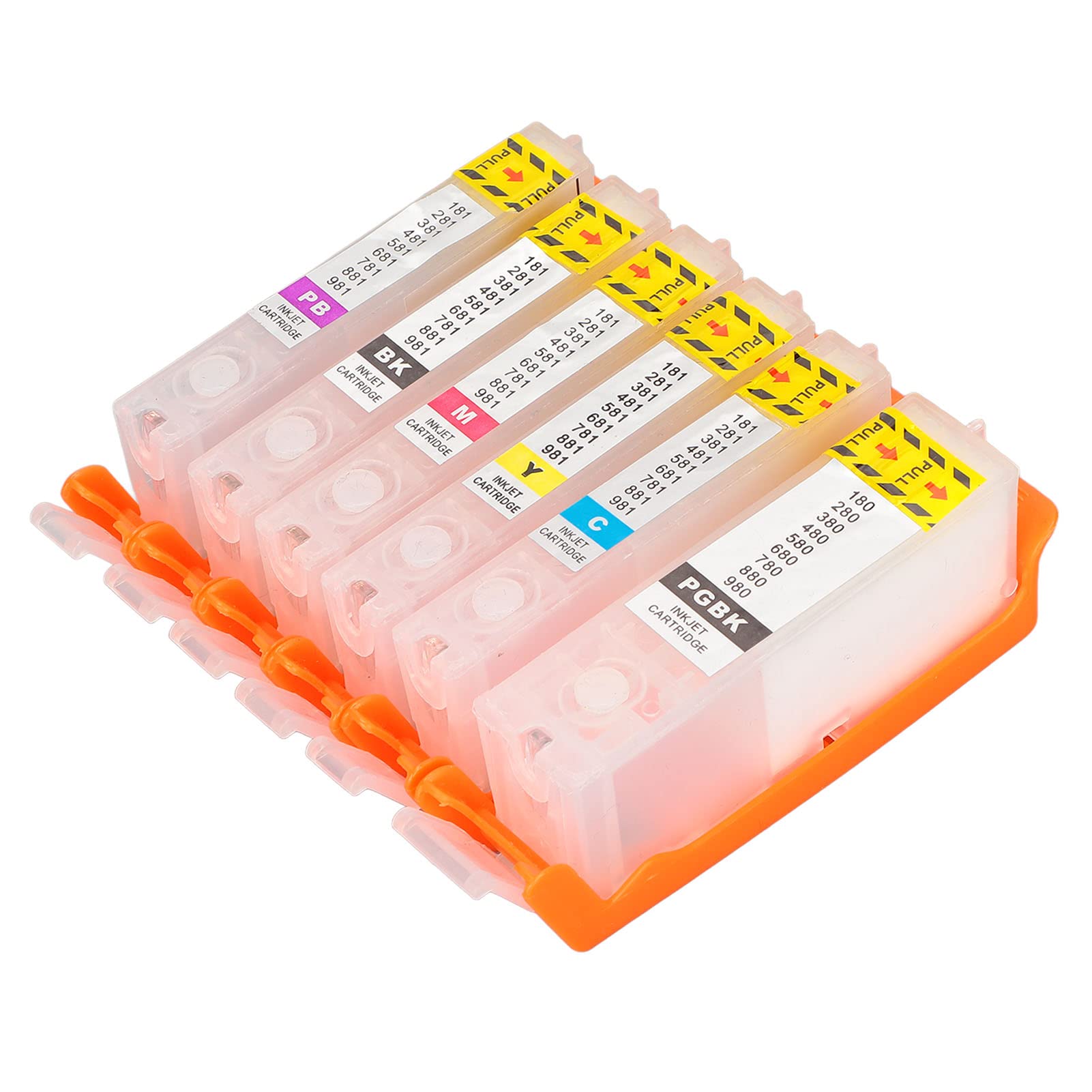 Set di inchiostri da 6 pezzi compatibile per TR7540 TR8540 TS6140 TS8140 TS9140 Kit di accessori per stampante Stampa trasparente Colori reali Facile installazione per foto