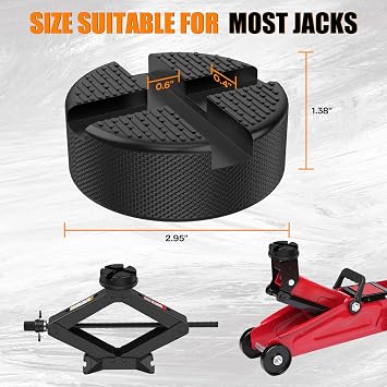 Pinch Weld Jack Pad, 4 PCS Universal Floor Jack Pads